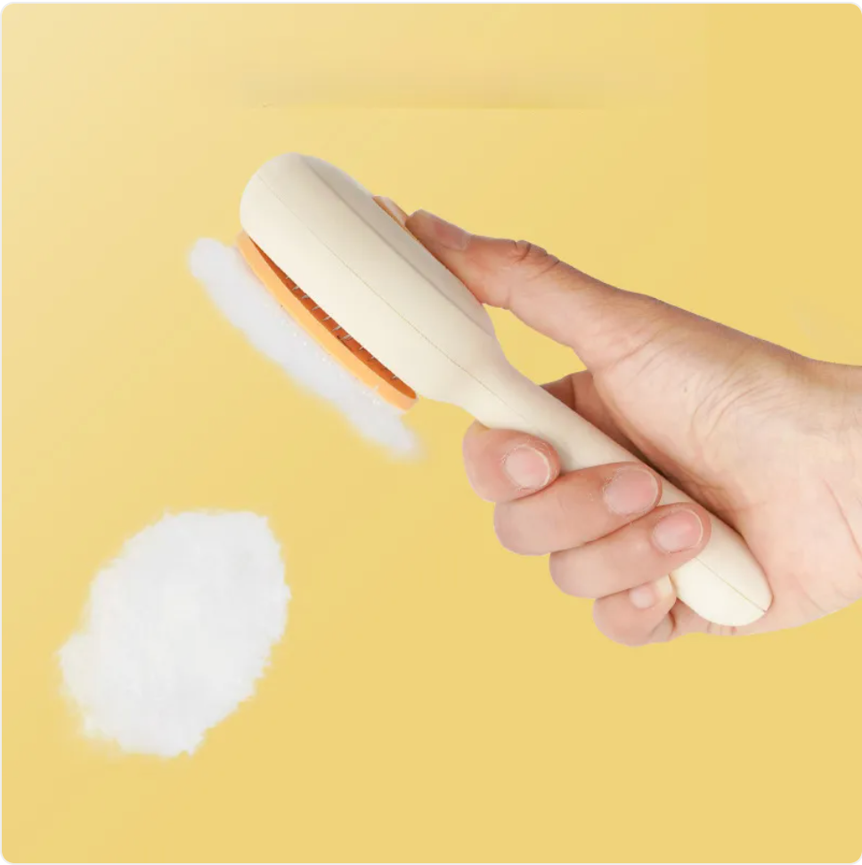 Non-Slip Cat & Dog Grooming Brush with Stainless Steel Comb